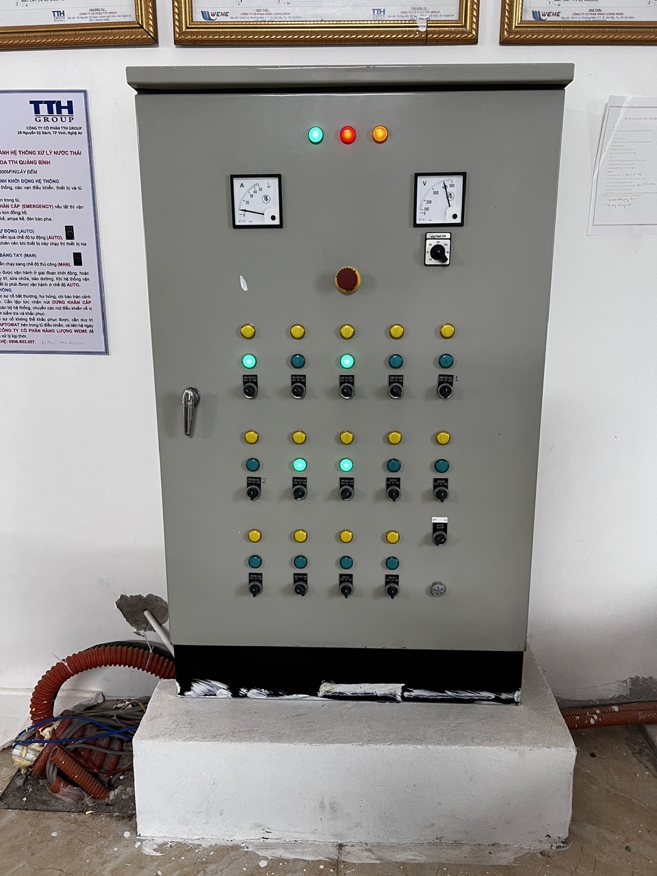 Hình ảnh tủ điện dự án bệnh viện TTH Quảng Bình