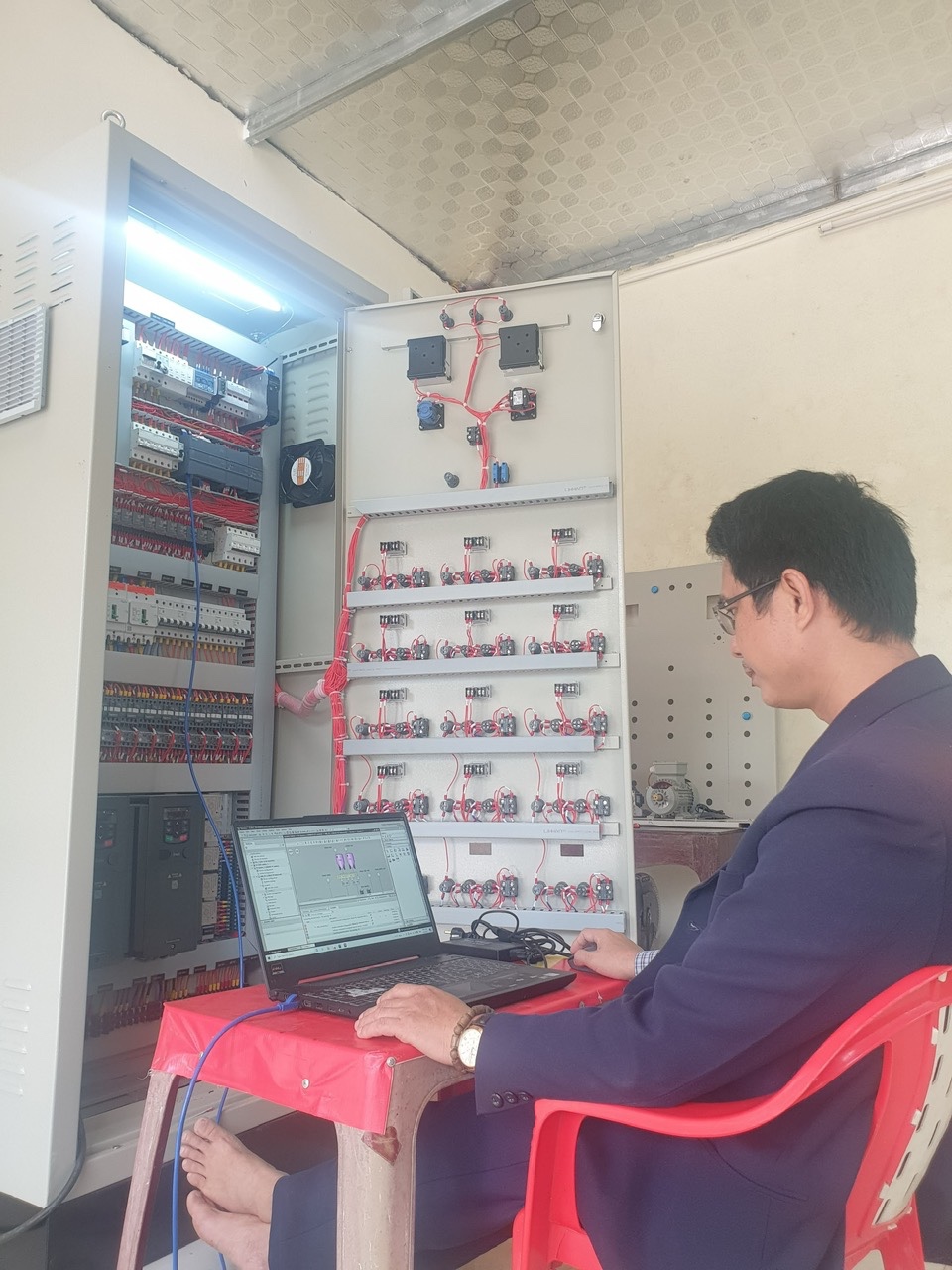 Tủ điện dự án ChaLo bảo trì